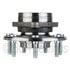 NTN WE61557 Wheel Bearing and Hub Assembly Wheel Bearing and Hub Assembly - Steel, Natural, with Wheel Studs