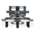 WE61549 by NTN - Wheel Bearing and Hub Assembly - Steel, Natural, with Wheel Studs