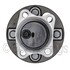 WE60890 by NTN - Wheel Bearing and Hub Assembly - Steel, Natural, with Wheel Studs