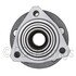 WE61071 by NTN - Wheel Bearing and Hub Assembly - Steel, Natural, with Wheel Studs