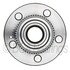 WE61026 by NTN - Wheel Bearing and Hub Assembly - Steel, Natural, with Wheel Studs