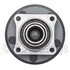 WE61080 by NTN - Wheel Bearing and Hub Assembly - Steel, Natural, with Wheel Studs