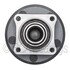 WE61080 by NTN - Wheel Bearing and Hub Assembly - Steel, Natural, with Wheel Studs