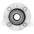 WE61093 by NTN - Wheel Bearing and Hub Assembly - Steel, Natural, with Wheel Studs