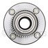 WE61143 by NTN - Wheel Bearing and Hub Assembly - Steel, Natural, with Wheel Studs