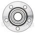 WE61284 by NTN - Wheel Bearing and Hub Assembly - Steel, Natural, with Wheel Studs