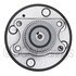 WE61278 by NTN - Wheel Bearing and Hub Assembly - Steel, Natural, with Wheel Studs