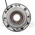 WE61401 by NTN - Wheel Bearing and Hub Assembly - Steel, Natural, with Wheel Studs