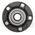 WE61465 by NTN - Wheel Bearing and Hub Assembly - Steel, Natural, with Wheel Studs