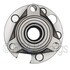 WE61497 by NTN - Wheel Bearing and Hub Assembly - Steel, Natural, with Wheel Studs