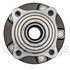 WE61518 by NTN - Wheel Bearing and Hub Assembly - Steel, Natural, with Wheel Studs