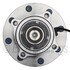 WE61578 by NTN - Wheel Bearing and Hub Assembly - Steel, Natural, with Wheel Studs