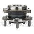 WE60803 by NTN - Wheel Bearing and Hub Assembly - Steel, Natural, with Wheel Studs