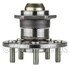 WE60871 by NTN - Wheel Bearing and Hub Assembly - Steel, Natural, with Wheel Studs