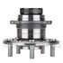 WE60849 by NTN - Wheel Bearing and Hub Assembly - Steel, Natural, with Wheel Studs