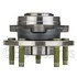 WE61017 by NTN - Wheel Bearing and Hub Assembly - Steel, Natural, with Wheel Studs