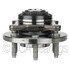 WE61077 by NTN - Wheel Bearing and Hub Assembly - Steel, Natural, with Wheel Studs