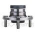 WE61093 by NTN - Wheel Bearing and Hub Assembly - Steel, Natural, with Wheel Studs