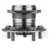 WE61166 by NTN - Wheel Bearing and Hub Assembly - Steel, Natural, with Wheel Studs