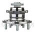 WE61183 by NTN - Wheel Bearing and Hub Assembly - Steel, Natural, with Wheel Studs