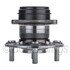 WE61171 by NTN - Wheel Bearing and Hub Assembly - Steel, Natural, with Wheel Studs