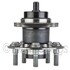 WE61206 by NTN - Wheel Bearing and Hub Assembly - Steel, Natural, with Wheel Studs