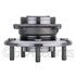 WE61249 by NTN - Wheel Bearing and Hub Assembly - Steel, Natural, with Wheel Studs