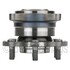 WE61287 by NTN - Wheel Bearing and Hub Assembly - Steel, Natural, with Wheel Studs