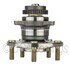 WE61283 by NTN - Wheel Bearing and Hub Assembly - Steel, Natural, with Wheel Studs