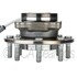 WE61313 by NTN - Wheel Bearing and Hub Assembly - Steel, Natural, with Wheel Studs