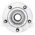 WE61321 by NTN - Wheel Bearing and Hub Assembly - Steel, Natural, with Wheel Studs