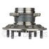 WE61331 by NTN - Wheel Bearing and Hub Assembly - Steel, Natural, with Wheel Studs