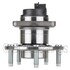 WE61386 by NTN - Wheel Bearing and Hub Assembly - Steel, Natural, with Wheel Studs