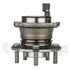 WE61442 by NTN - Wheel Bearing and Hub Assembly - Steel, Natural, with Wheel Studs