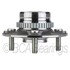 WE61472 by NTN - Wheel Bearing and Hub Assembly - Steel, Natural, with Wheel Studs