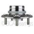 WE61472 by NTN - Wheel Bearing and Hub Assembly - Steel, Natural, with Wheel Studs