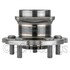 WE61489 by NTN - Wheel Bearing and Hub Assembly - Steel, Natural, with Wheel Studs