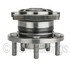 WE61490 by NTN - Wheel Bearing and Hub Assembly - Steel, Natural, with Wheel Studs