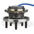 WE61554 by NTN - Wheel Bearing and Hub Assembly - Steel, Natural, with Wheel Studs