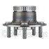 WE61592 by NTN - Wheel Bearing and Hub Assembly - Steel, Natural, with Wheel Studs