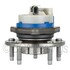 WE61621 by NTN - Wheel Bearing and Hub Assembly - Steel, Natural, with Wheel Studs