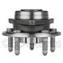 WE61618 by NTN - Wheel Bearing and Hub Assembly - Steel, Natural, with Wheel Studs