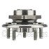 WE61654 by NTN - Wheel Bearing and Hub Assembly - Steel, Natural, with Wheel Studs