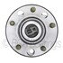 WE60725 by NTN - Wheel Bearing and Hub Assembly - Steel, Natural, with Wheel Studs