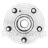 WE60974 by NTN - Wheel Bearing and Hub Assembly - Steel, Natural, with Wheel Studs