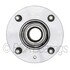 WE61093 by NTN - Wheel Bearing and Hub Assembly - Steel, Natural, with Wheel Studs