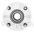 WE61083 by NTN - Wheel Bearing and Hub Assembly - Steel, Natural, with Wheel Studs