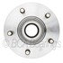 WE61128 by NTN - Wheel Bearing and Hub Assembly - Steel, Natural, with Wheel Studs