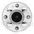 WE61171 by NTN - Wheel Bearing and Hub Assembly - Steel, Natural, with Wheel Studs