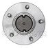 WE61183 by NTN - Wheel Bearing and Hub Assembly - Steel, Natural, with Wheel Studs